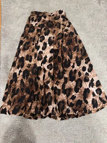 AZULbymoussy 레오파드 무늬 롱 스커트