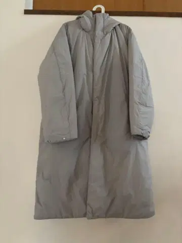무인양품 방풍 발수 솜 벤치 코트 그레이 L 사이즈