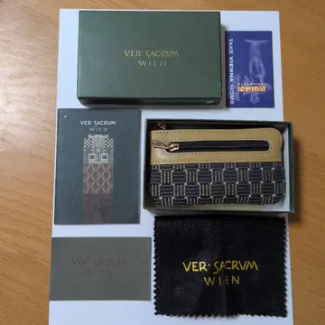 VER SACRUM WIEN 체크 무늬 키케이스