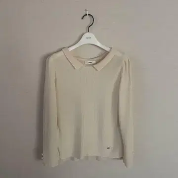 Rene 루네 카라 부착 울 니트