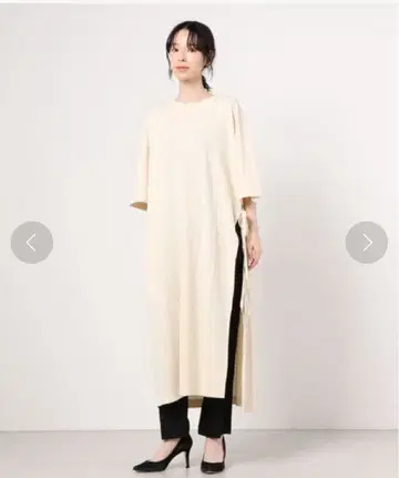 MANASTASH Ws HEMP SLIT DRESS / 슬릿 원피스