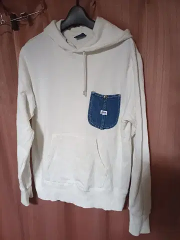 Lee 화이트 후드티 S 사이즈 데님 포켓