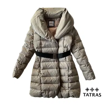 TATRAS 베이지 다운 자켓 롱 기장 S 새상품급