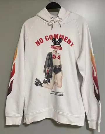 NO COMMENT 노코멘트 프랑스제 후드티 화이트 L 사이즈