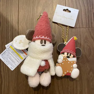 디즈니 크리스마스 릴린린 인형 배지 백참