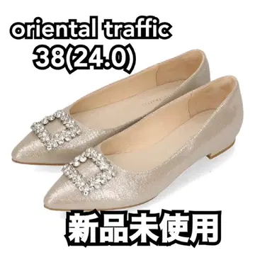 오리엔탈 트래픽 펌프스 라메 골드 비쥬 24cm