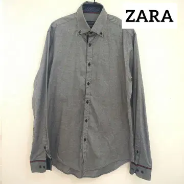 ZARA MAN 슬림핏 그레이 셔츠