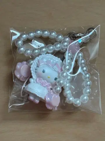 산리오 화이트 프릴 디자인 시리즈 시크릿 스트랩 키티