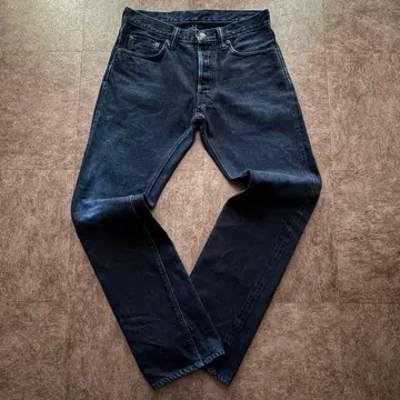 초레어 정람야 데님 퓨어 블루재팬 다크 네이비 셀비지 일본제 y2k