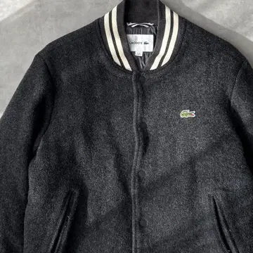 15539 LACOSTE 자수 원포인트 로고 울 바시티 자켓