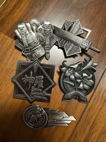 파이널 판타지 7 제일복권 D상 핀 배지 5종