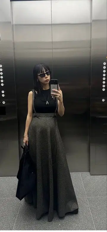 아메리빈티지 그레이 스커트