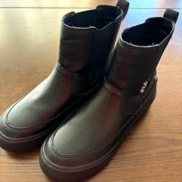 새상품급! FILA 사이드 코어 부츠 24.0cm 블랙