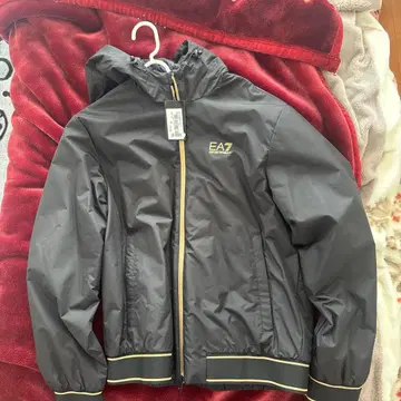 EA7 봄버 자켓 블랙