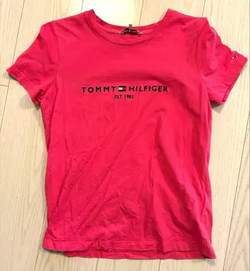 TOMMY HILFIGER 핑크 T셔츠 S