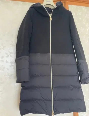 새상품급 [ HERNO ] 헬로 울 콤비 다운 코트 40