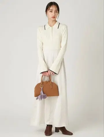 [ 미사용 새상품 ] FRAYid 니트 도킹 원피스 IVR 1