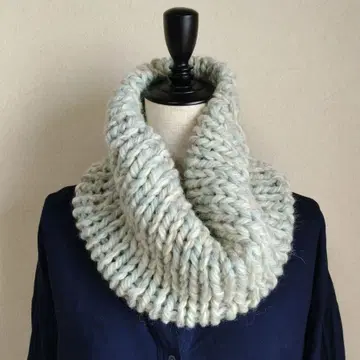 도넛 넥워머 민트 그린