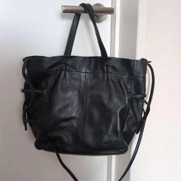 SHENERY 소가죽 복조리 숄더백 (블랙)