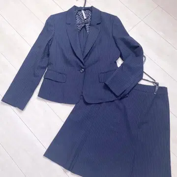 아오야마 양복 정장 스커트 네이비 스트라이프 취업 취업활동 입학식 취업