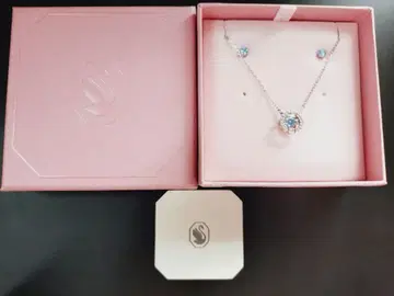 [스와로브스키] 댄싱 목걸이 라운드컷, 블루