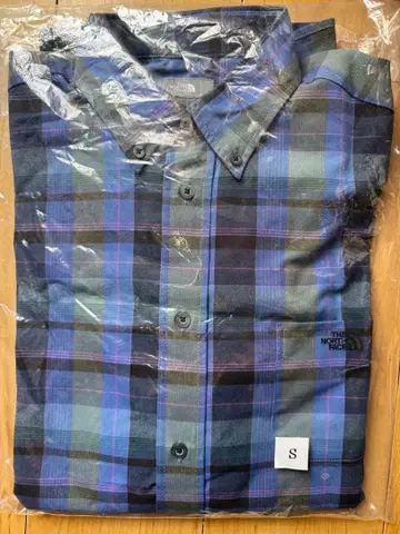 THE NORTH FACE 긴팔 셔츠 S 사이즈 블루 계열 체크