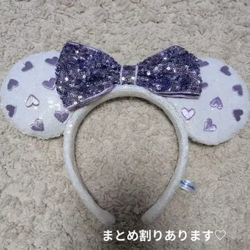 도쿄 디즈니 리조트 머리띠 하트 무늬
