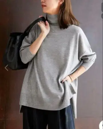 저널 스탠다드 리룸 BiellaYarn 와이드 터틀넥