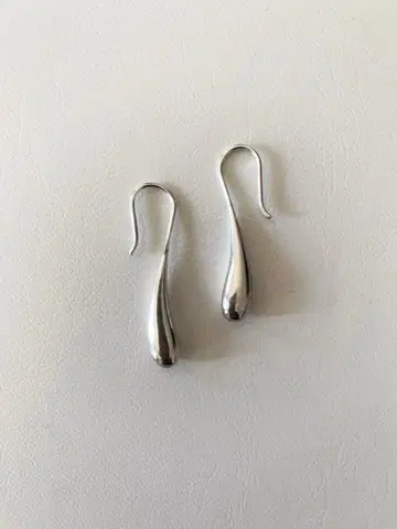 Star jewelry 실버 드롭형 링 귀걸이