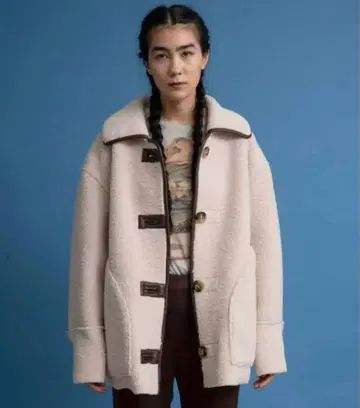 MAISON SPECIAL 리버서블 보아 블루종