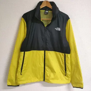 새상품급 THE NORTH FACE 윈드 자켓 윈드월 노랑 블랙