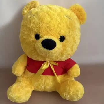 빅 옐로우 컬러 곰 봉제 인형