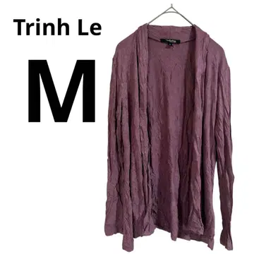 가격 인하 환영 Trinh Le [ M ] 퍼플 긴팔 가디건