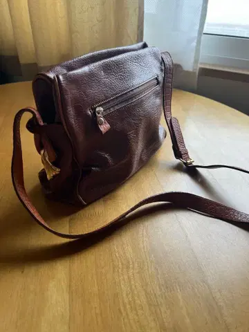 브라운 가죽풍 숄더백