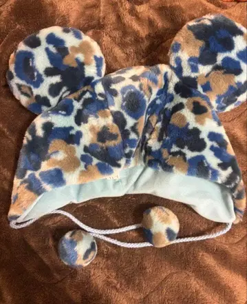 디즈니 팬 캡 파랑 카모 패턴 팬 캡 블루 카모 패턴 팬 캡