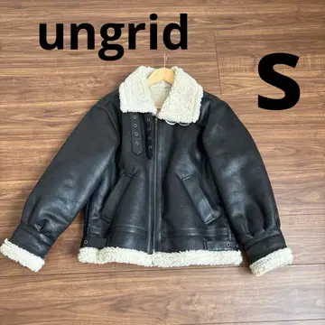 ungrid 페이크 무스탕 보아 블루종 S 사이즈