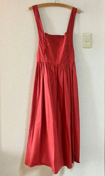 빨간색 롱 원피스