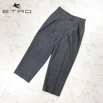 ETRO 울 트윌 크롭 슬랙스 다크 그레이 40*HD610