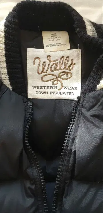 Walls 다운 베스트 42 REGULAR 블랙 USA 제조
