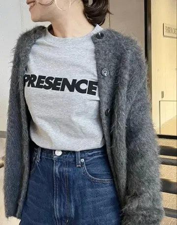 JOURNAL STANDARD PRESENCE 롱 슬리브 TEE 그레이