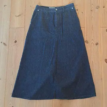 GRANDMA MAMA DAUGHTER 다크 데님 롱 스커트