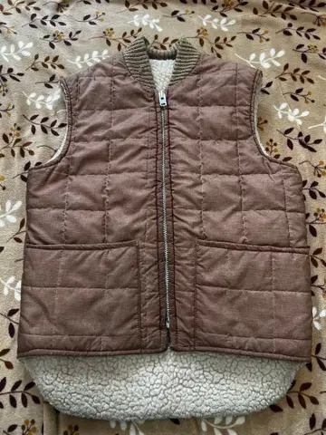 70s~80s Goldenfleece 리버서블 퀼팅 보아 베스트