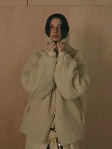 etretokyo 리버서블 보아 블루종