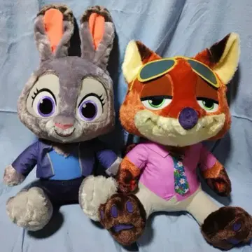 주토피아2 슈퍼 라지 봉제 인형 2종 세트