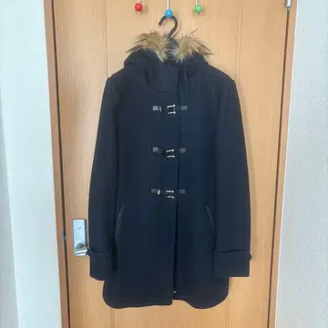 [콜한] 네이비 더플 코트 퍼 포함