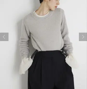 Whim Gazette THE PAUSE 루프 니트 크루넥 풀오버