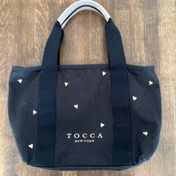 TOCCA 하트 무늬 토트백 블랙