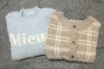 OLIVE des OLIVE 니트 스웨터 가디건 2way 2개