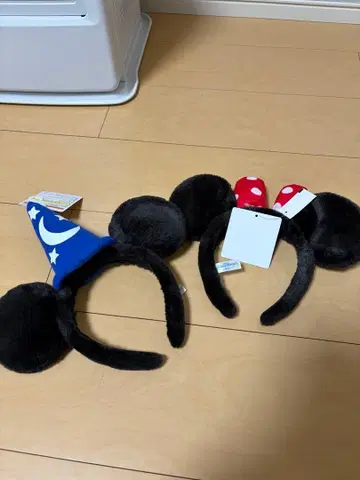 미키 미니 귀 머리띠 세트