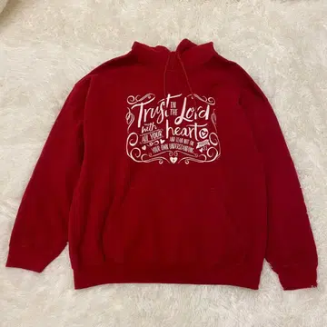 [ 새상품급 ] GILDAN 길단 후드티 XL 빨간색 레드 화이트 화이트